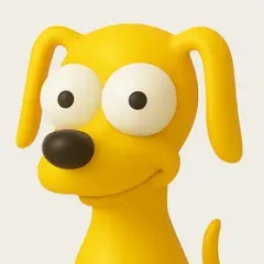 Snoof, the SniffTester mascot — a yellow cartoon dog